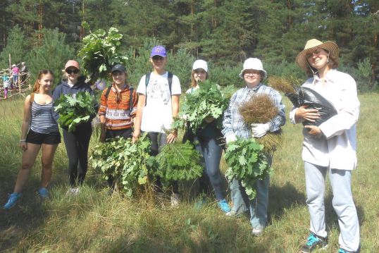 В Нургуше закончилась волонтерская смена