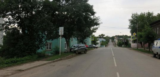 Калина въехала в дерево