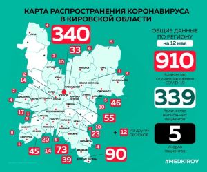 Количество заболевших коронавирусом в Котельниче и районе не изменилось