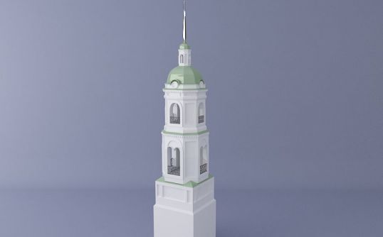 3D модель колокольни