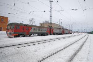 Электрички прибывают